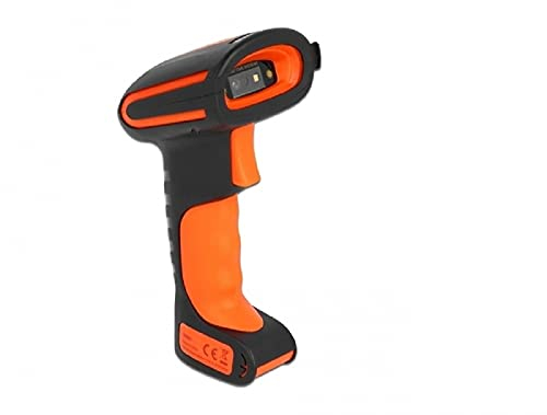 Delock Industrie Barcode Scanner 1D und 2D für 2,4 GHz, Bluetooth oder USB, 80-150 m Reichweite, Unterstützt IOS & Android