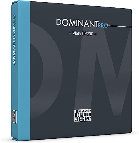 Thomastik-Infeld Dominant Pro Viola String Set DP200 4/4 Carbon Steel Core A - D, G, C Synthetic | High Bow Pressure | Dark Warm Sound | Extensive Tonal Colors | For Advanced Violists | Made in Vienna