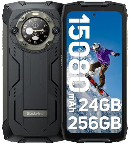 Blackview BV9300Pro 24GB +256GB /2TB, 15080mAh 33W Fast Charge, 120Hz 6.78'' FHD+ 2.3K Display, 64MP+32MP Camera, Android 13 Rugged Smartphone, NFC, Waterproof