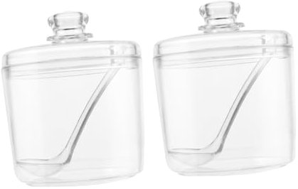 Cabilock 2 Piezas Tarro de especias frasco recipientes con tapas kitchen gadgets panelas cozinha cajas almacenaje con tapa contenedor de sal lata de especias de cocina Acrílico