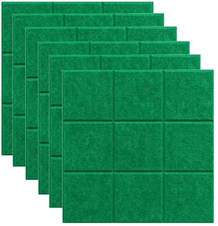 XSMYdpuk Filztafelfliesen Filztafel, Keramikfliese, Selbstklebende DIY-Nageltafel, Kinderarbeitsdisplay, Fotowand, Memotafel, Schallschutztafel (Farbe: A2, Größe: 6 Stück)
