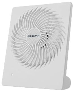 Ventilador de Mesa, 4 aspas, 3 velocidades, conexión a la Red, Ideal para refrescar Espacios pequeños y Mejorar la circulación del Aire.