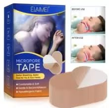 Mouth Tape for Sleep & Anti Snoring – Mouth Strips for Sleeping, Breathing Support, Stop Snoring Sleep Aid Plaster