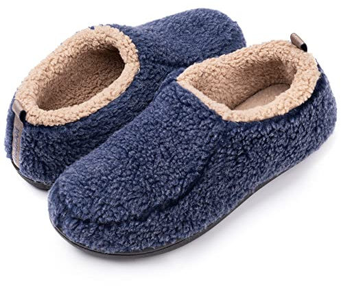 RockDove Pantofole Nomad da uomo con memory foam, 42.5/43.5 EU, Blu navy