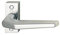 Ensemble de poignées de porte en aluminium HOPPE sans rosaces pour portes profilées 117GF/22 sans manche carré et vis Argenté anodisé
