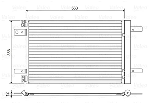 VALEO Condenseur (climatisation) 822550 Compatible avec: CITROËN BERLINGO, BERLINGO Kasten/Großraumlimousine, C4 GRAND PICASSO II, C4 PICASSO II, C4 SPACETOURER, GRAND C4 SPACETOURER, JUMPY III Kasten