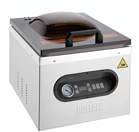 Buffalo Chamber Vac Pack Machine - Easy to Use, Heavy Duty, Durable, Easy Fix, Commercial Kitchen Solid Liquid Food Storage Vacuum Packing Machine