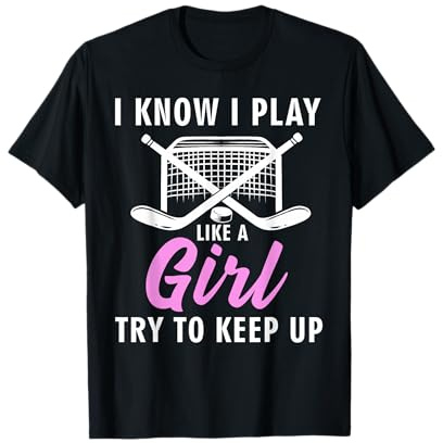 Cool Ice Hockey for Women Girls Field Hockey Lover Team T-Shirt