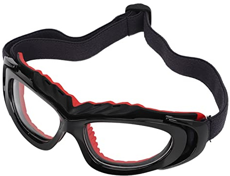 Gafas Deportivas, Protecci¨®n para Baloncesto F¨²tbol Golf y Entrenamiento Deportivo, Ejercicio y Gafas Protectoras para Hombres y Mujeres (Negro Rojo)
