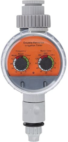 Temporizador de Riego, Válvula de Bola de Doble Esfera, Controlador de Riego de Jardín, Temporizador de Riego Automático sin Presión