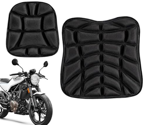 Almohadilla para el asiento de la motocicleta, cojín del asiento del pasajero de la motocicleta - Almohadilla de la motocicleta PU - Accesorios retro de moto retro, restauración de bicicletas vintage
