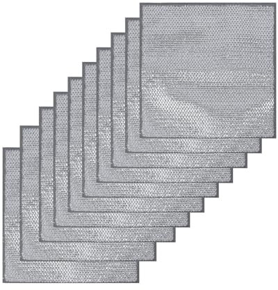 10 Pcs Dish Cloths for Washing Up,Multipurpose Non-Scratch Wire Dishwashing Rags, Reusable Metal Cleaning Cloth for Wet And Dry Use,Monolayer Microfibre Kitchen for Dishs Steel And Surface Tasks