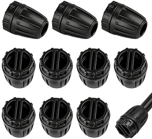 Ztolbriy Tapón del Extremo del Conector de Riego - Juego de 10 Tapones Finales para Mangueras 1/2 (13/16 mm), Conector Micro Goteo, Sellado Hermético para Sistema de Riego por Goteo, Jardín y Balcón