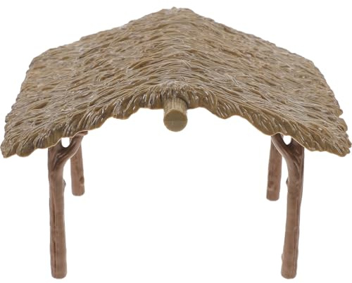 Veemoon Décoration Miniature pour Table à Sable Cabane de Ferme Détachable, Ornement Artisanal Coloré en Paille, Modèle de Maison Miniature Léger et Réutilisable pour Scènes de Ferme