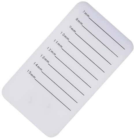 BETOOKY Soporte para Pestañas Postizas Bandeja Acrílica en Salones de Belleza Adecuado para Aplicación para Extensiones de Pestañas Escala