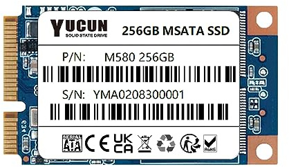 YUCUN MSATA III Disco Duro sólido Interno de Estado sólido 256GB SSD