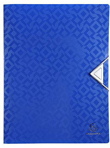 Exacompta 51420E Kunststoff-Ringhefter Offix aus flexiblem blickdichtem Kunststoff 4 Ringe Füllhöhe 15mm DIN A4 Plastikordner ideal für Büro und Schule 1 Stück Zufallsfarbe