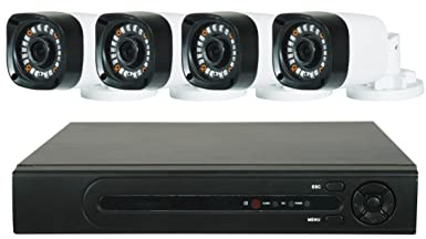 Enregistreur audio/vidéo filaire 8 caméras SEMAC OPTEX,4 caméras fournies,disque dur 1To intégré,souris,câbles,télécommande