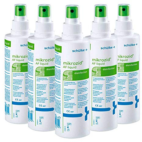 5x 250 ml Schülke Mikrozid® AF Liquid Flächen Desinfektion Desinfektionsmittel Schnelldesinfektion