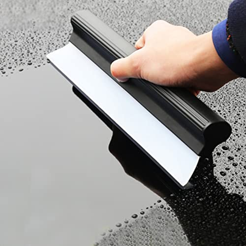 Rasqueta de Silicona, 27 cm raspador Limpiador de Cristales raspador de baño para secar y Limpiar el Vidrio, el azulejo, el Cuarto de baño, Las Ventanas para Eliminar Cualquier Rastro de Agua