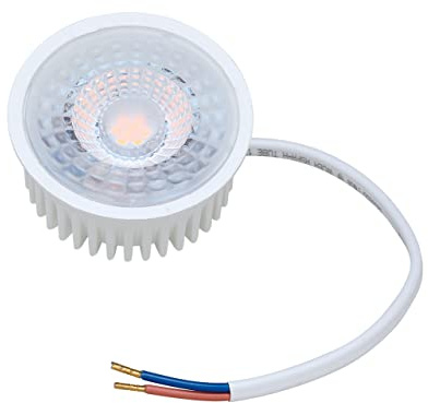Oktaplex lighting Juego de 6 LED Spot 6er plano 3-Pasos regulable para luz empotrada Foco empotrado GU10 recambio 230V 4.8 W 2700K IP20 380 lm Blanco cálido