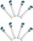 8 Cabezales de cepillo de recambio para Oralb, Dual Clean cabezales de cepillo de dientes eléctrico para Oralb Vitality Precision Clean, Floss, Whitening, Pro Smart, Genius Series y más