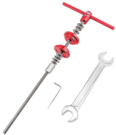 LOVIVER Montagewerkzeug für Fahrrad-Steuersatzschalen und Tretlagerpresse, Einpresswerkzeuge für Fahrrad-Steuersätze, Innenlager-Einbauwerkzeug, Rot
