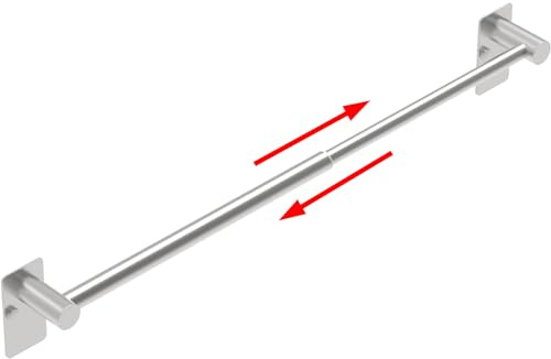Miroamz Towel Bar, Adhesive or Drill Wall Mount, Brushed Nickel, 1 Pack