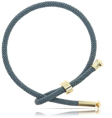 Made by Nami Bracciale in corda intrecciata da surfista - Bracciale scorrevole regolabile - Bracciale in corda per uomo e donna - Bracciali nautici per uomo e donna