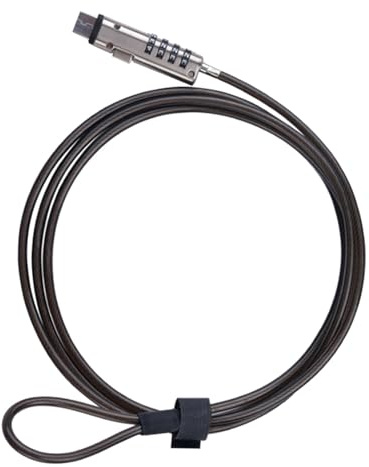 UKCOCO Verrou USB et Mot de Passe Numérique pour Ordinateur Portable Alliage de Zinc, Rotation à 360 Degrés Longueur Ajustable, Protection pour PC Portable