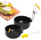 2pcs Stainless Steel Egg Poacher+1 Brush, Egg Poacher Pan, Poached Egg Maker, New Collapsible Hang Ear Egg Boiler Poached Egg Maker, Non-stick Egg Poacher for Perfect Boiled Eggs for Kitchen Tool