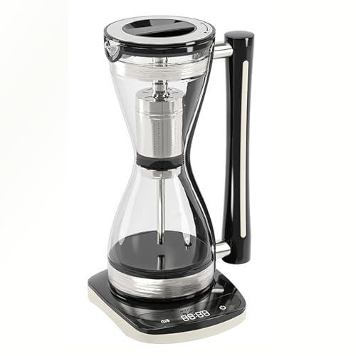 Siphon Kaffevärmespis, 750W Elektrisk Sifonkaffebryggare Med Halkskydd, 3-växlad Temperaturkontroll Och 240 Ml Stor Kapacitet, 1-klicks Extraktion Och Lätt Att Rengöra, För Kaféer