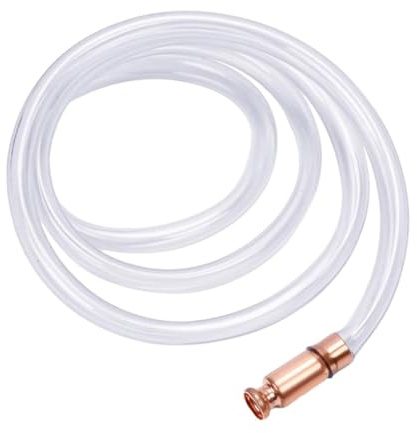 Siphon Pump - Multi Use Transfer Tool, Self Priming Liquid Hose | Antistatic Tube System For Oil Water Movement, Copper Nipple Extraction Device For Fluid Handling, Extended Length Hose | Hom