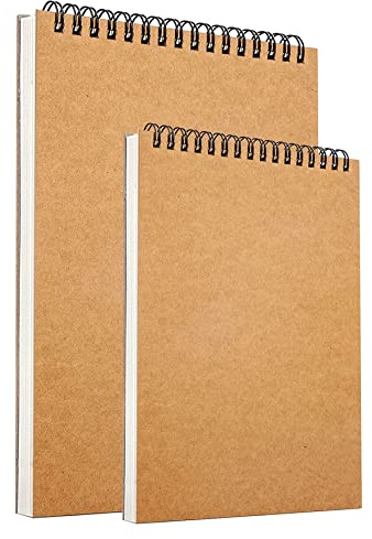 2 Album da Disegno A4 A5 Sketchbook Blocco per Schizzi con Copertina Rigida Carta Molto Spessa da 160 gm²30 Fogli 60 Pagine, 2 Pezzi