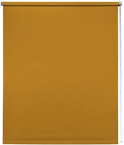 Ochre Thermal Blackout Roller Blind - 180cm width x 165cm drop | Ochre thermal blackout roller blind. 180cm width x 165cm drop. Suitable for recess or face fitting. Energy efficient.