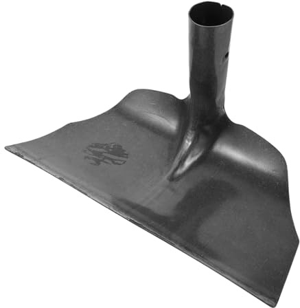 BESTonZON Pala Metálica para Excrementos De Aves Pala para Limpiar Establos De Metal Herramienta De Limpieza Agrícola para Establos De Vacas para Estiércol De Granja Raspador De Desechos De