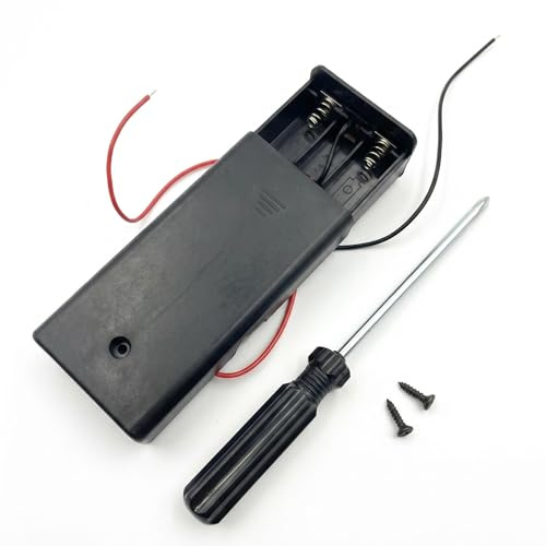 2AA Battery Holder with Switch Cover & Cable, 1Pcs | For DIY Electronic Project, For Toys, For Arduino, 3V AA Battery Holder