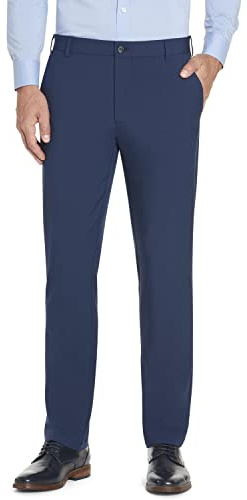 Van Heusen Men's Flex 3 Dress Pant Pants, -blue Barge, 30X34