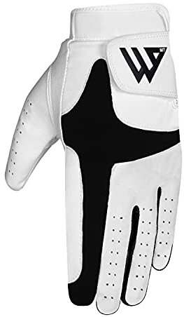 WESTWOOD FOX Golfhandschuh für Herren, für die Linke Hand und die rechte Hand, Rutschfester Ledergriff, Golfwagen, flexibel, strapazierfähig, langlebig, Golfleistung ML, Linke Hand für Rechtshänder