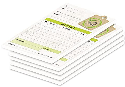 PRICARO Beställningsblock Eat-Fresh, A6, 5 stycken