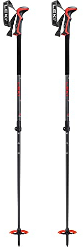 LEKI Haute Route 2 Skistöcke, Dark Anthracite-Dark red-Black, 110-150cm