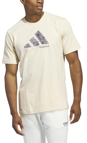 Adidas Herren Court Therapy Graphic Tee, Crystal Sand, L