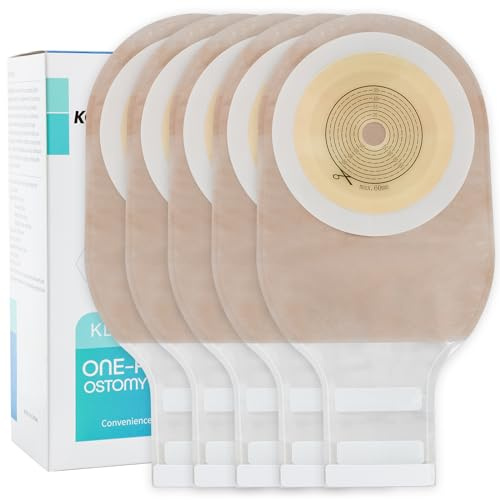 30 PCS Colostomy Bags, Ostomy Supplies,One Piece Drainable Ostomy Pouch with Hook and Loop Closure for Ileostomy Stoma Care, 15mm-60mm Cut to Fit