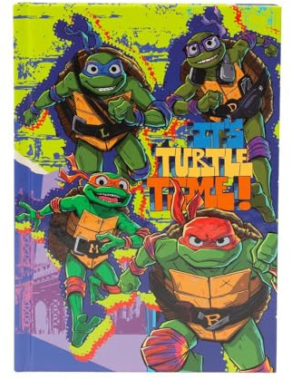 Giochi Preziosi Tortues Ninja – Agenda scolaire 2024/2025 Tortues Ninja, couverture thème Turtles, agenda rigide 10 mois non daté, intérieur à carreaux et signet, agenda élémentaire moyen 24/25