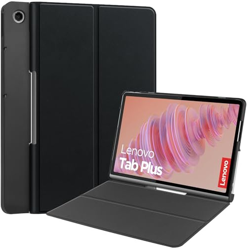 Vakarey für Lenovo Tab Plus Hülle,Ultradünne Hülle für Lenovo Tab Plus 11.5 Zoll 2024 TB351FU,Schwarz