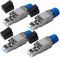 Behogan 4 Stück RJ45 Stecker Werkzeuglos, Lan Stecker Cat 7 Werkzeuglos, CAT 7 Netzwerkstecker Stecker RJ45 Werkzeuglos Geschirmt 10 Gbit/s 600 MHz Netzwerk Stecker für Starre Verlegekabel