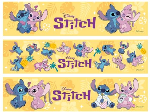 Dekora, Stitch Edible Ribbon, Official Disney Cake Band Decoration, Easy to Use, Perfect for Kids’ Birthday Cakes & Themed Parties, 21x5 CM