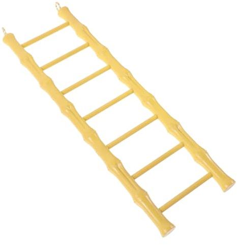 Hohopeti Scala per Criceti e Pappagalli in Plastica Sicura, Giocattolo a Scala per Uccelli da Arrampicata 8,5x29,5 Cm, Accessorio per Gabbia per Piccoli Animali Domestici per Esercizio