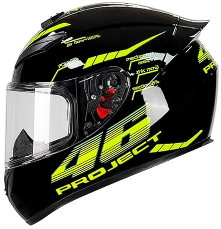Casco Moto Integrale Retrò Caschi Integrali Per Moto Da Strada Con Doppia Visiera Casco Vintage Racer ATV UTV Approvato DOTECE Per Uomini Adulti Donne Cross E Off-Road B,M:57-58CM