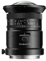 Camera replacement， Obiettivo MF ultra grandangolare full frame F4 full frame da 17 mm Tilt Shift, compatibile con Sony FE, compatibile con attacco Fujifilm GFX,For photography(E-mount(FE))